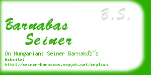 barnabas seiner business card